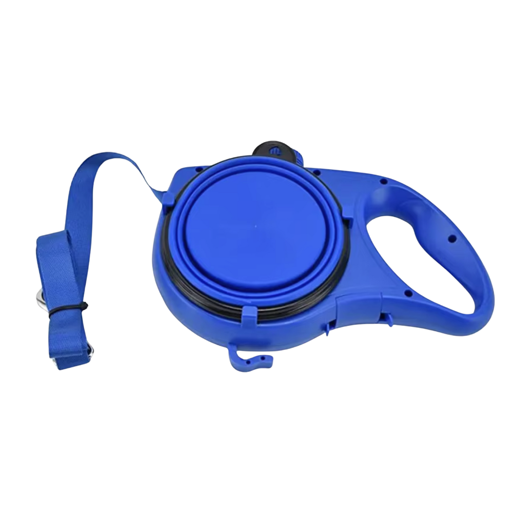 3-in-1 Water Bottle Dog Leash with Built-in Water Bottle, Bowl & Poop Bag Holder