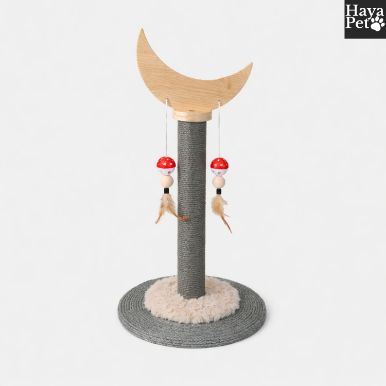 Kattenkrabpaal Met Halvemaan- Of Waaiervorm