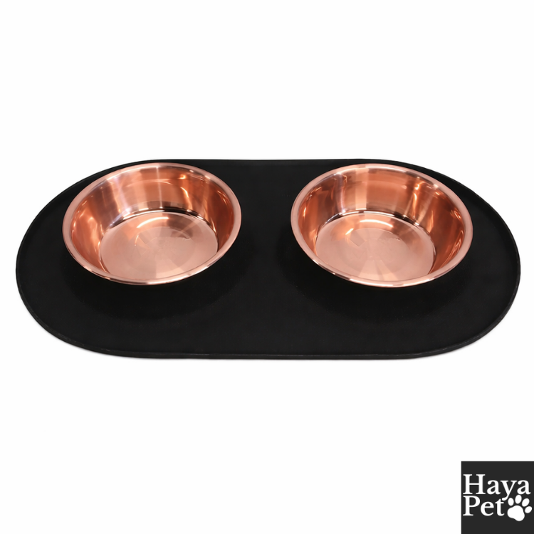 Dubbele Hondenvoerbak Met Twee Uitneembare Bakken