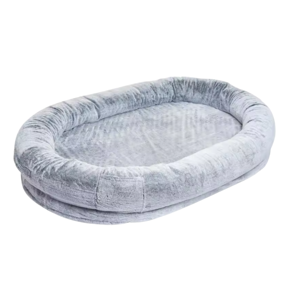 Hondenbed Voor Mensen Oversized Pluche Loungebed Met Memory Foam Ondersteuning