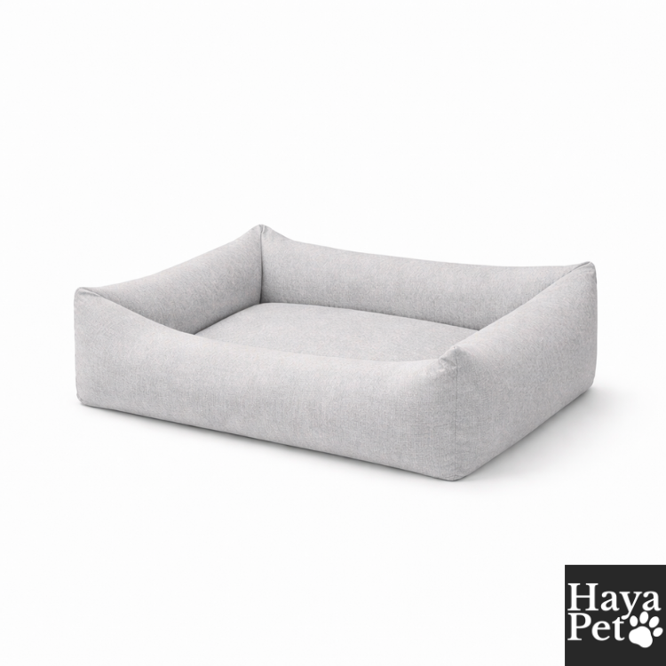 Lichtgrijs Hondenbed Met Afneembare Hoes