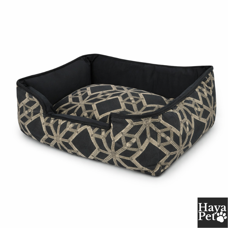 Dog Bed With Sun Pattern