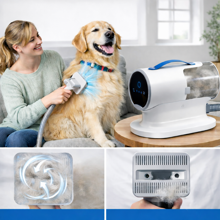 Huisdieren Verzorgingsapparaat Met Vacuüm En Opzetstukken