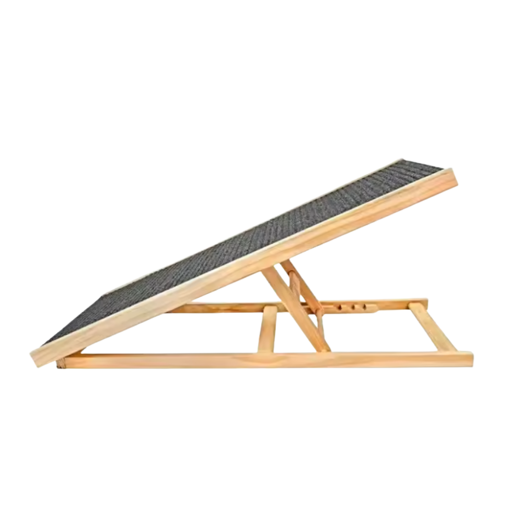 Adjustable Dog Ramp Made of Wood with Nonslip Surface & Compact Storage