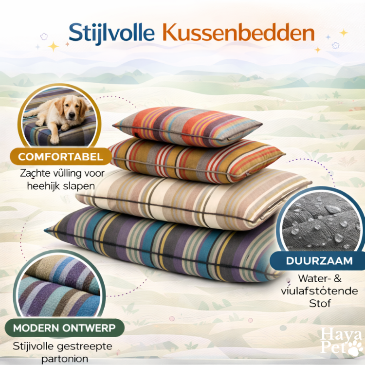 Rectangular Lying Cushion For Dogs With Removable Cover