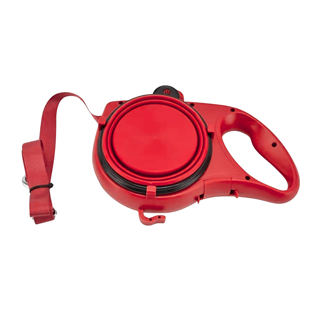 3-in-1 Water Bottle Dog Leash with Built-in Water Bottle, Bowl & Poop Bag Holder