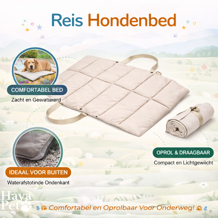 Opvouwbaar Honden Reisbed | Greige