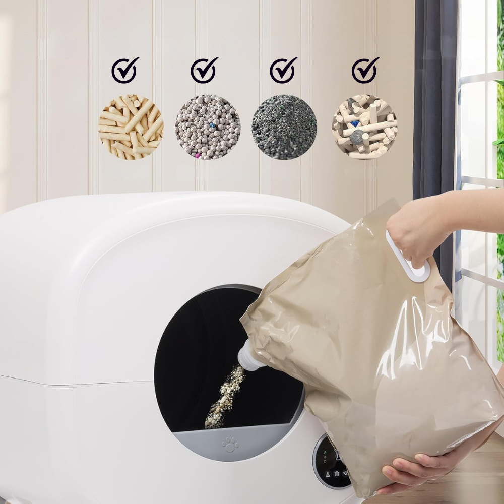 Katten Zelfreinigende Bak | Automatisch met Sfeerverlichting