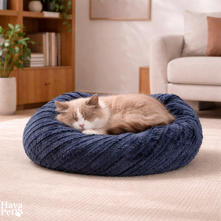 Rond Kattenbed Met Omkeerbaar Ontwerp