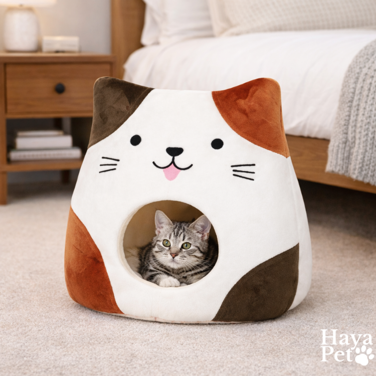 Cat Sleeping Cave With Cat Face