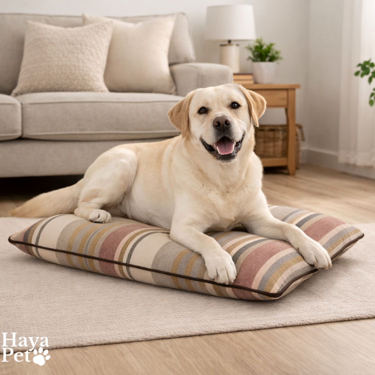 Rectangular Lying Cushion For Dogs With Removable Cover