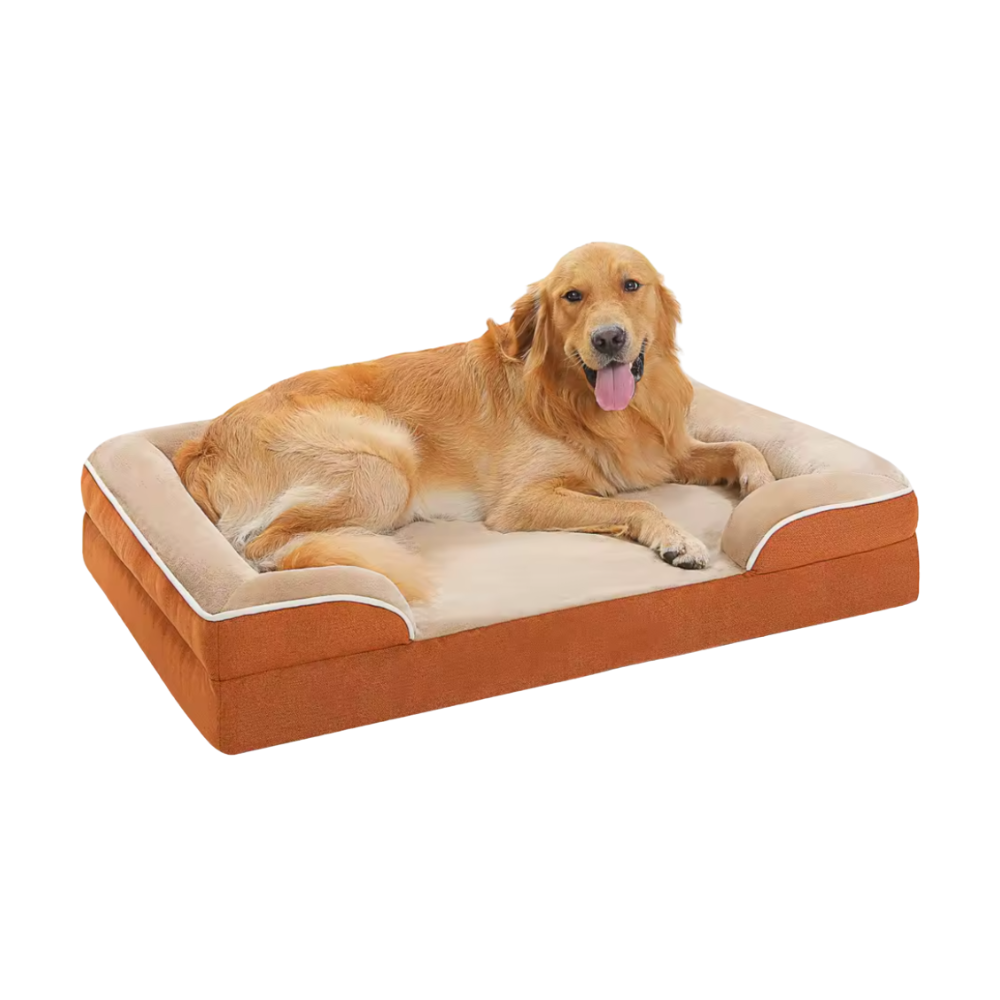Honden Orthopedisch Bed | Wasbare Corduroy Bank