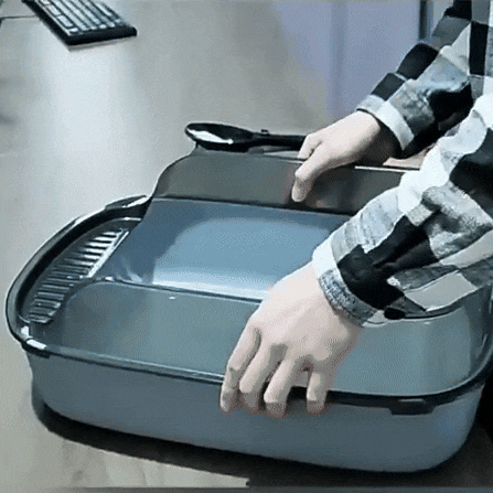 Litter Box Closed Design, Pull-Out Drawer & Stylish Design