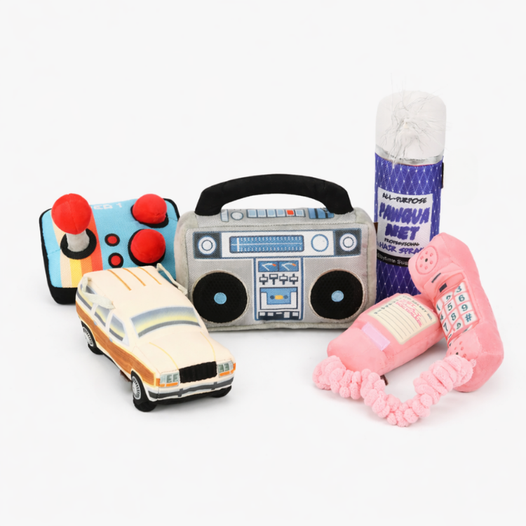 Retro Pluche Speelgoedset Voor Honden