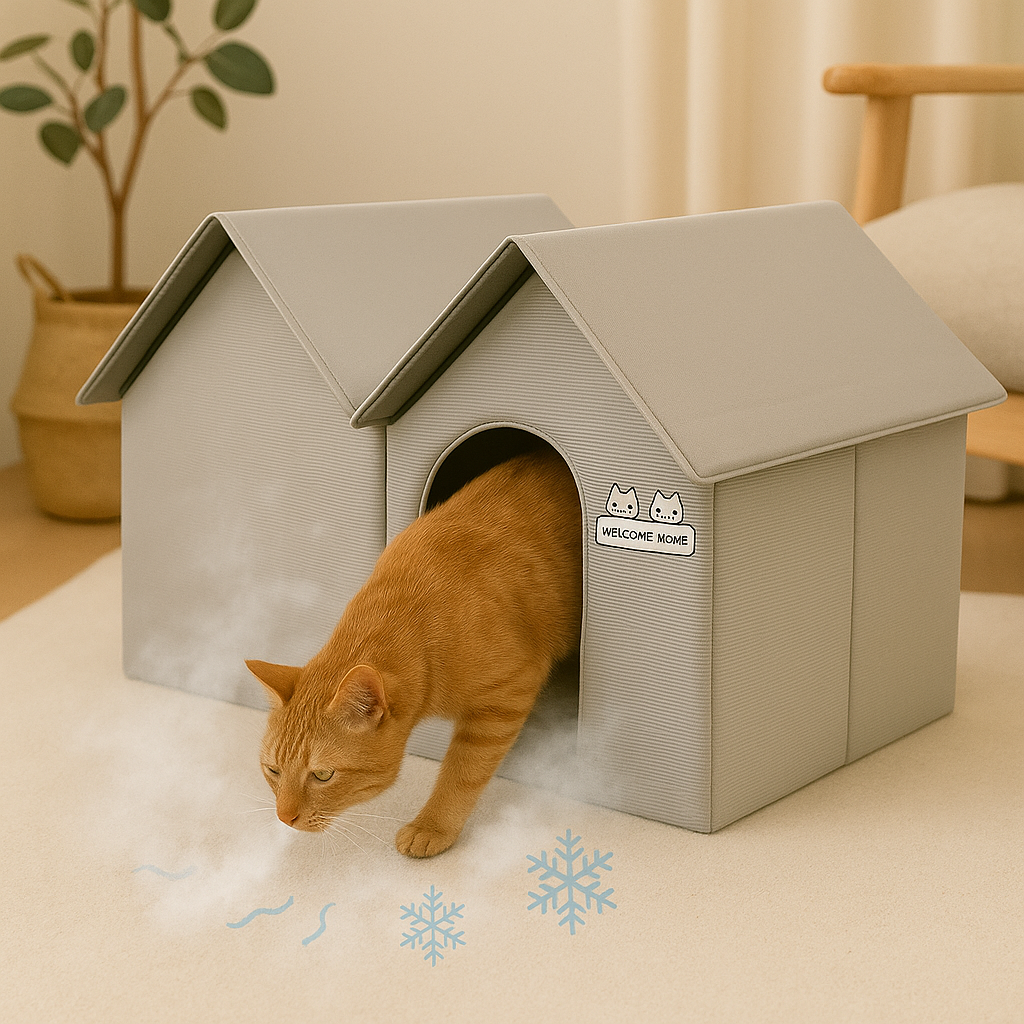 Verkoelend Kattenhuis Koel & Comfortabel Zomerhuisje Voor Katten