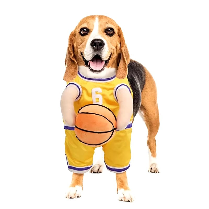 Hondenkostuum Grappig Basketbal Outfit Voor Hond Verkleedpak Feest & Fotoshoot