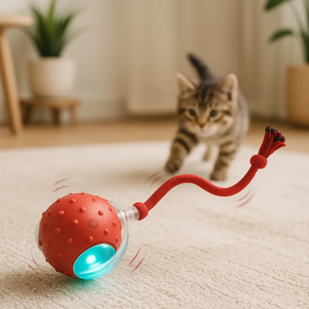 Interactieve Speelbal Voor Kattenspeeltje Slimme Bal Die Katten Actief & Gelukkig Maakt