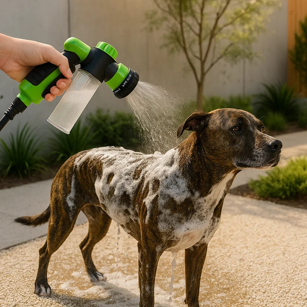 Hondendouche Met Zeepdispenser En 8 Waterstanden