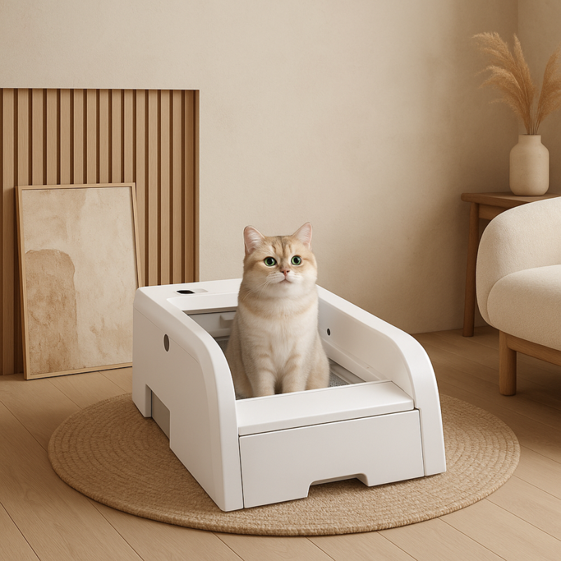Zelfreinigende Kattenbak Slimme Zelfreinigende Kattenbak Voor Hygiëne & Gemak