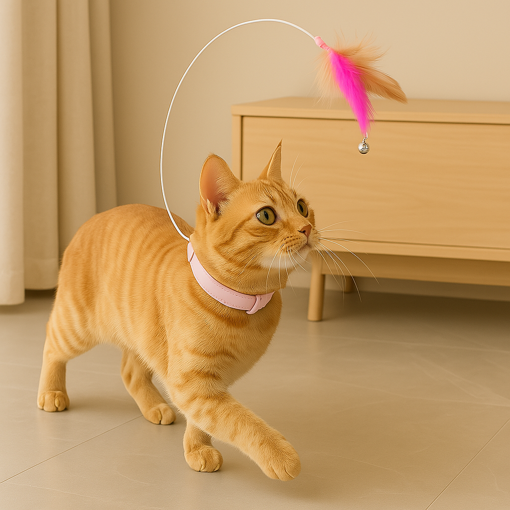 Interactive Collar for Cats Stimulates Hunting Behavior & Reduces Stress