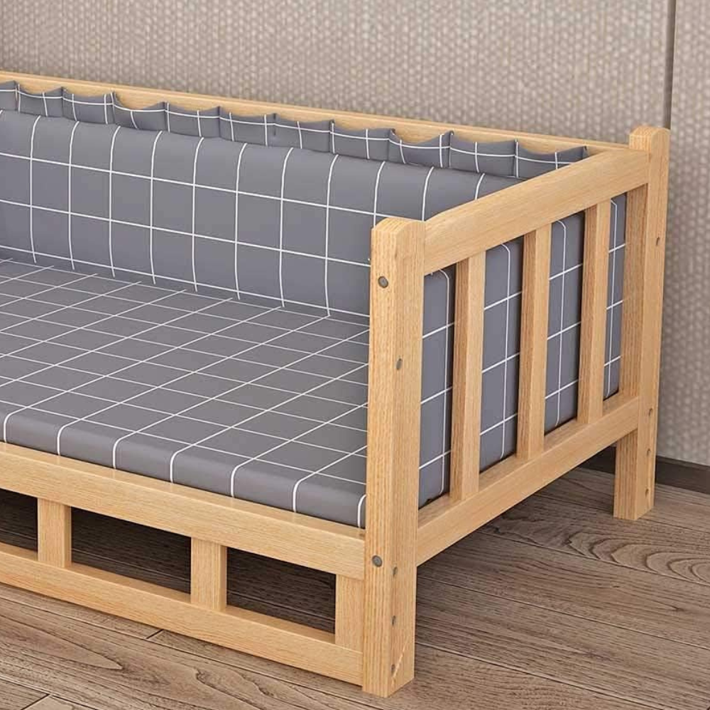 Honden Verhoogd Houten Bed | Wasbaar Schuim