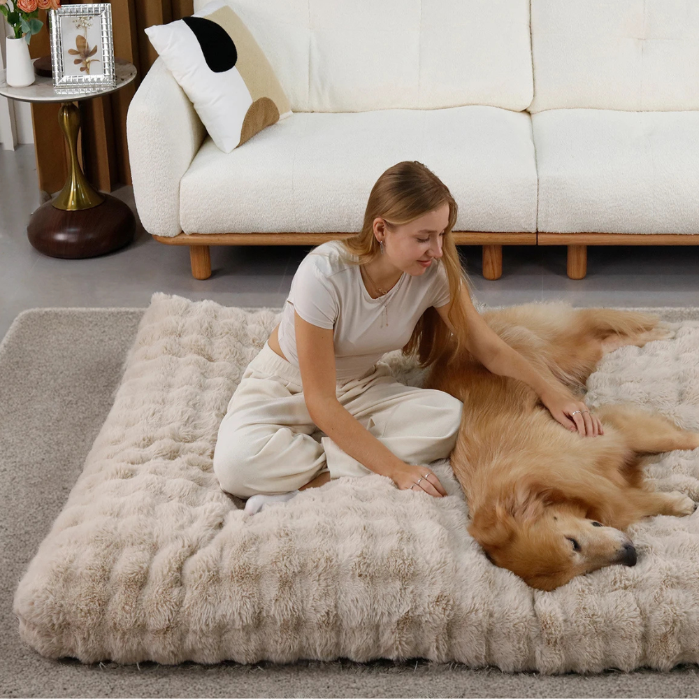 Honden Pluche Matras | Wasbaar Matras Voor Grote Honden