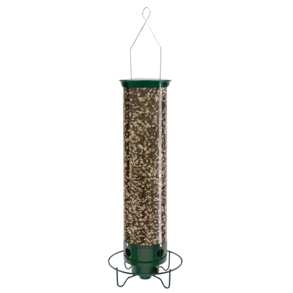 Rotating Bird Feeder for Gardens Strong Metal Design that Keeps Squirrels Out