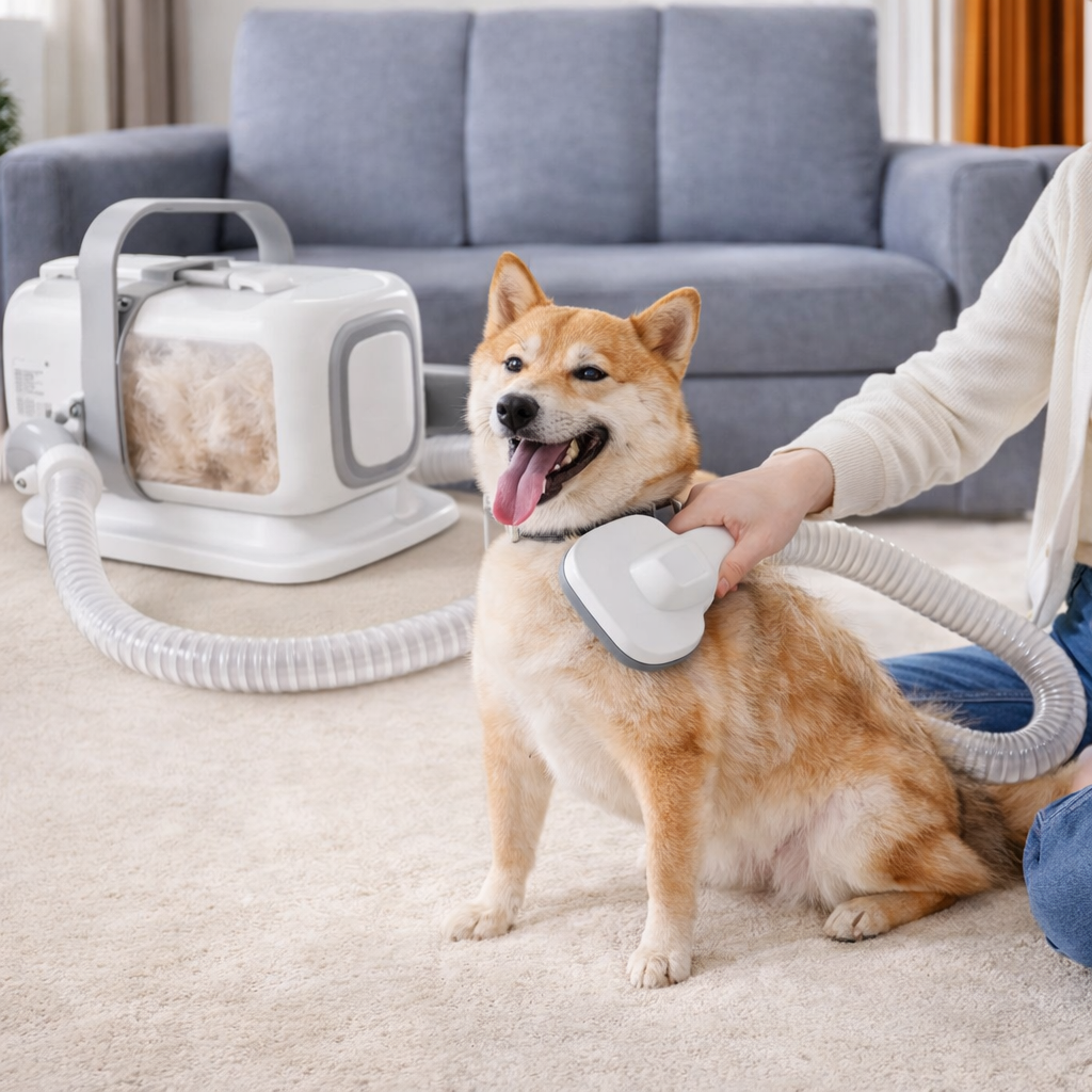 Pet Grooming Set With Vacuum System