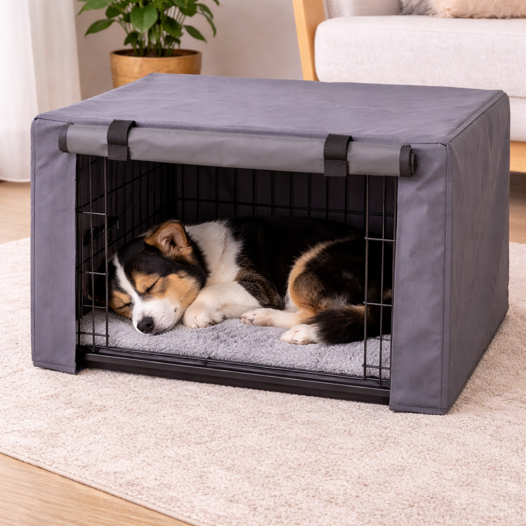 Dog Crate Cover | Grey