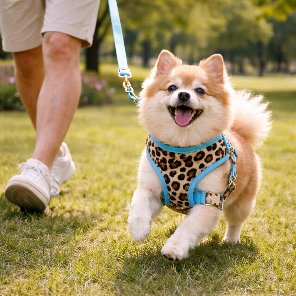 Dog Exotic Print Reversible Harness | Adjustable