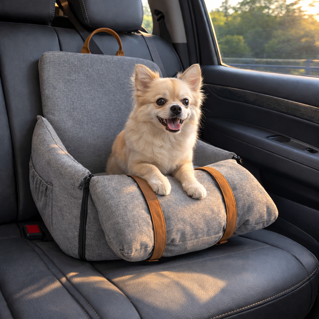 Verhoogde Autostoel Voor Kleine Honden