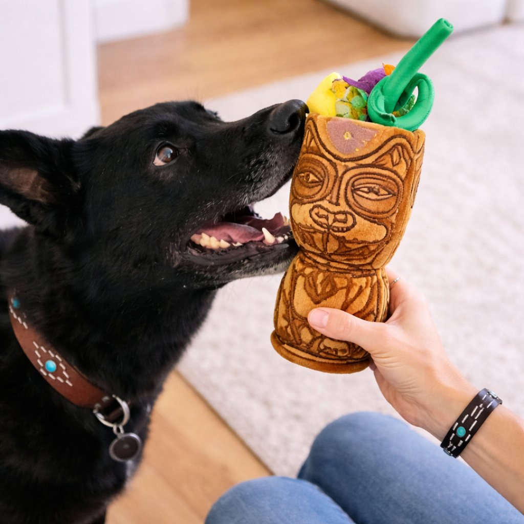 Cocktailvormige Pluche Speelgoedset Voor Honden