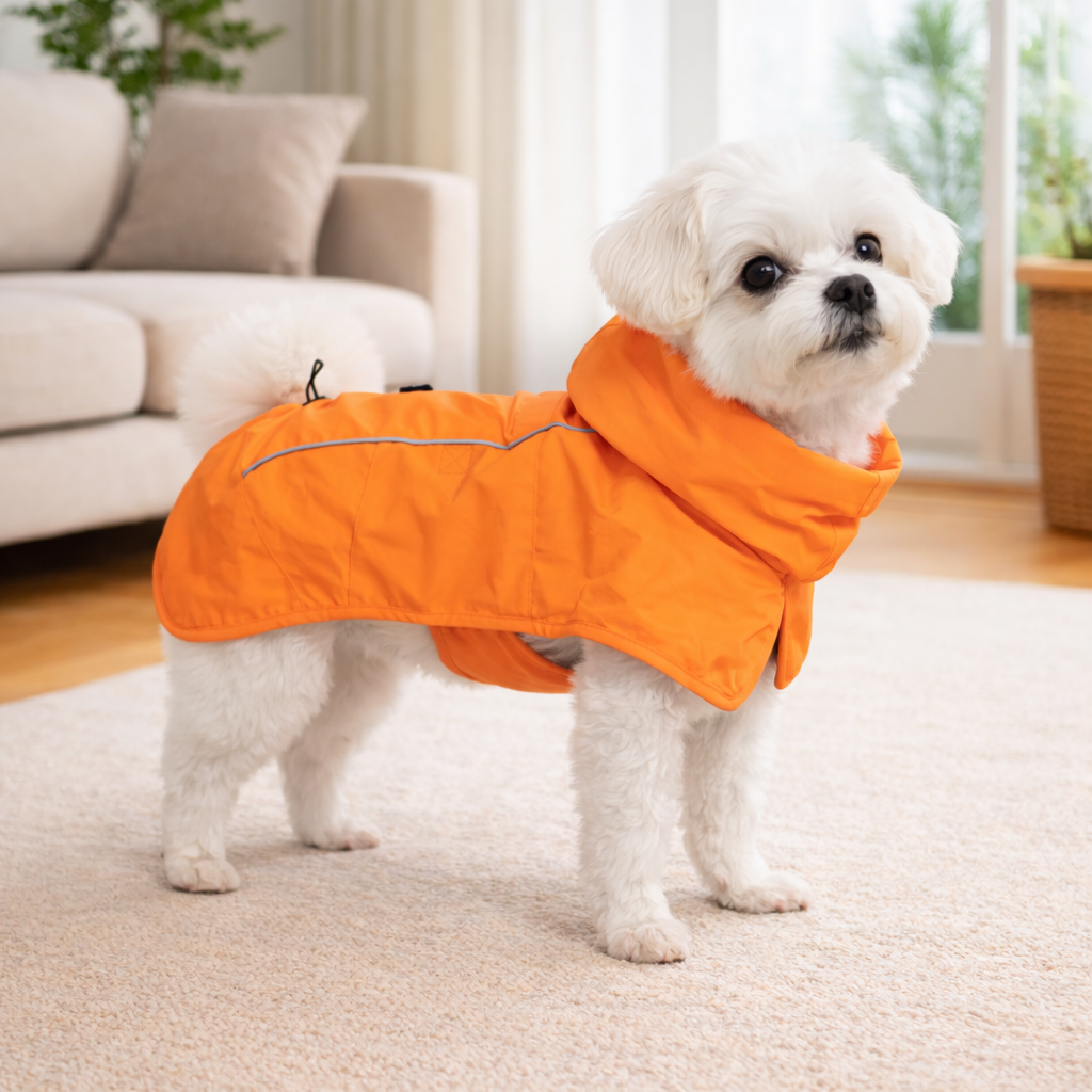 Practical Dog Rain Jacket with Adjustable Neck Collar