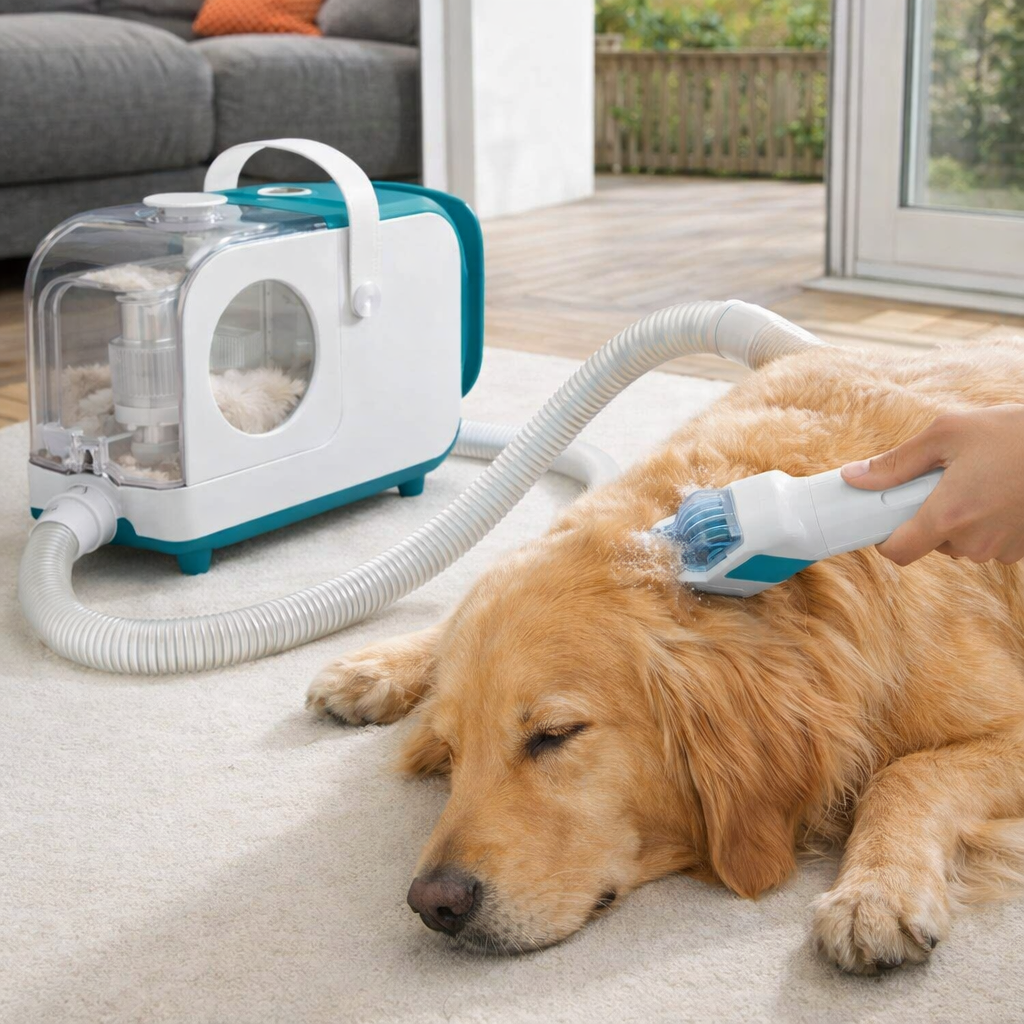 6-Delige Huisdieren Trimmerset Met Vacuüm