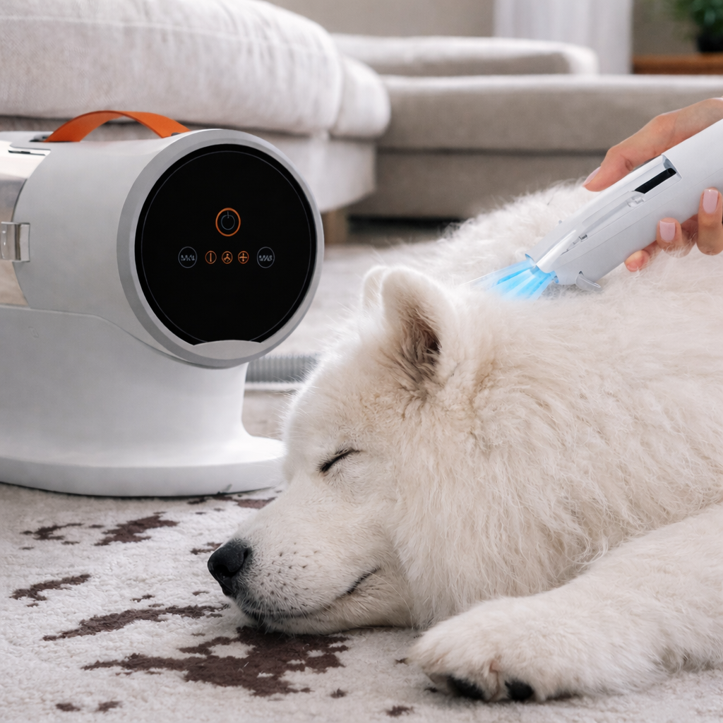 Huisdieren Verzorgingsapparaat Met Vacuüm En Opzetstukken