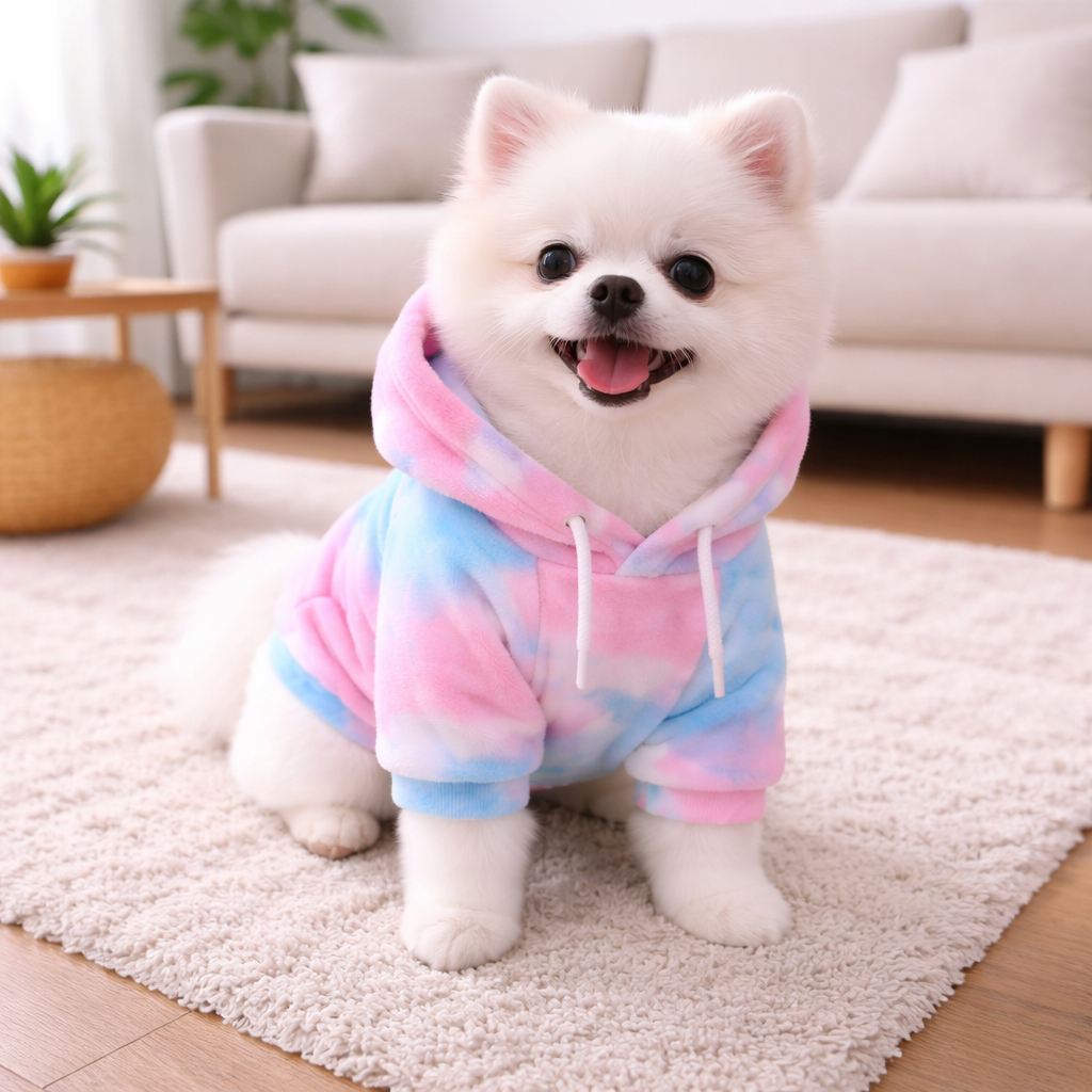 Hondenhoodie Met Kleurrijke Print