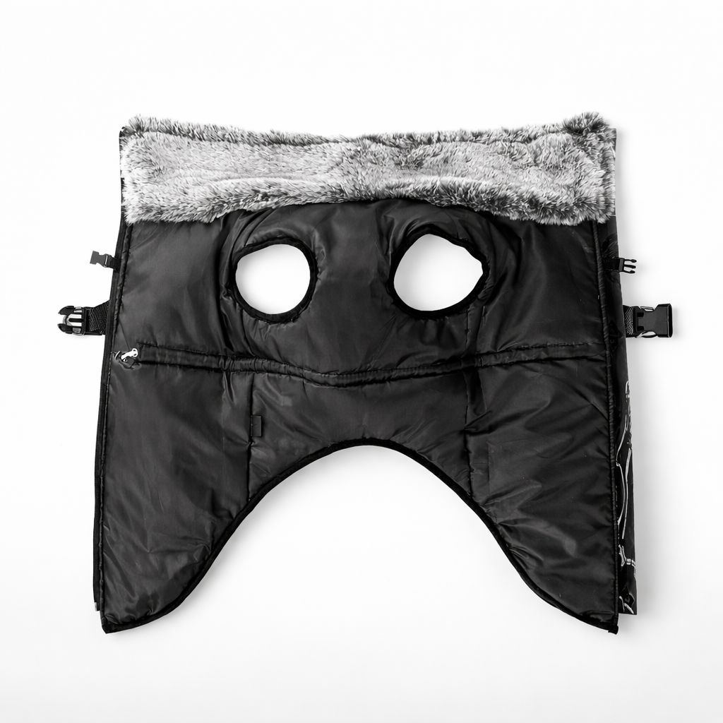 Verstelbare Gevoerde Hondenjas Met Tuigje