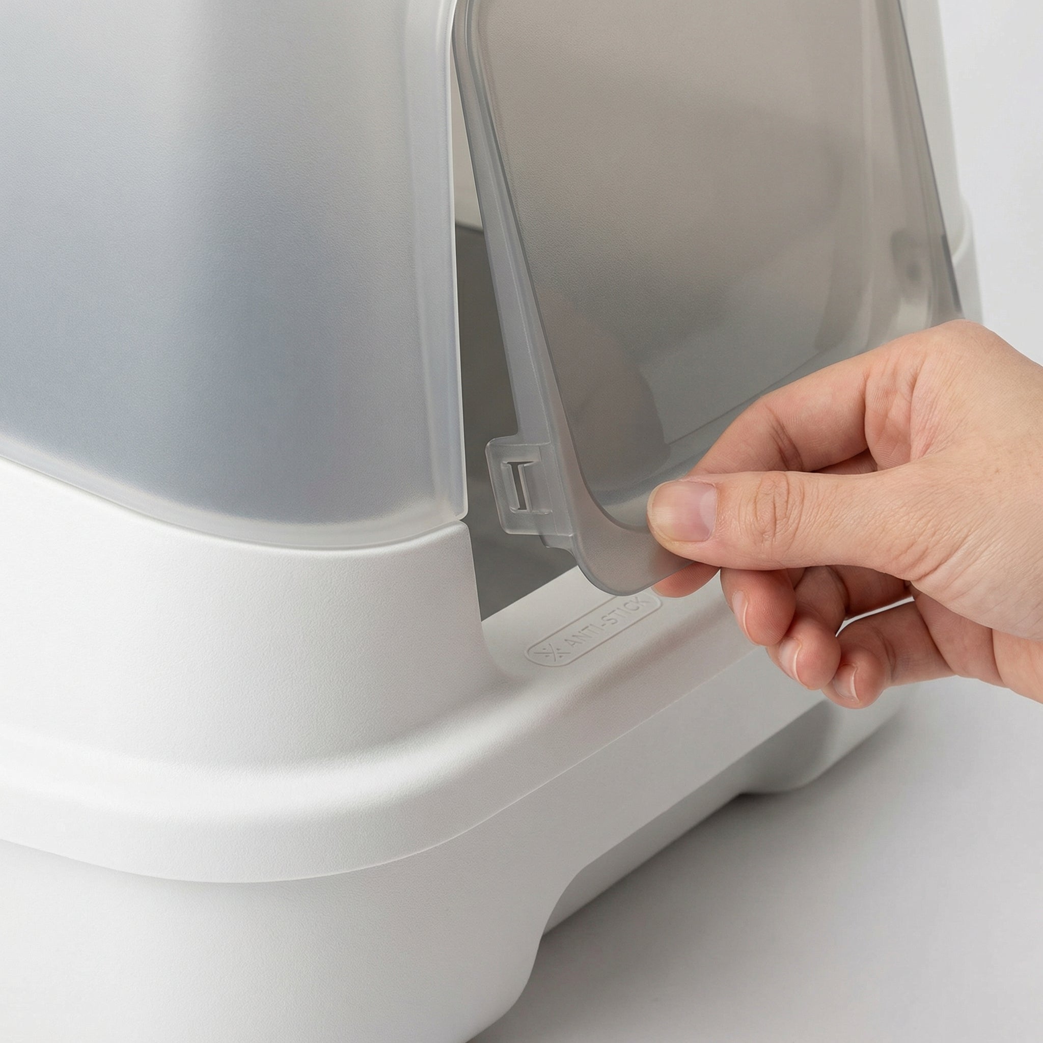 Open Kattenbak Met Hoge Afneembare Randen