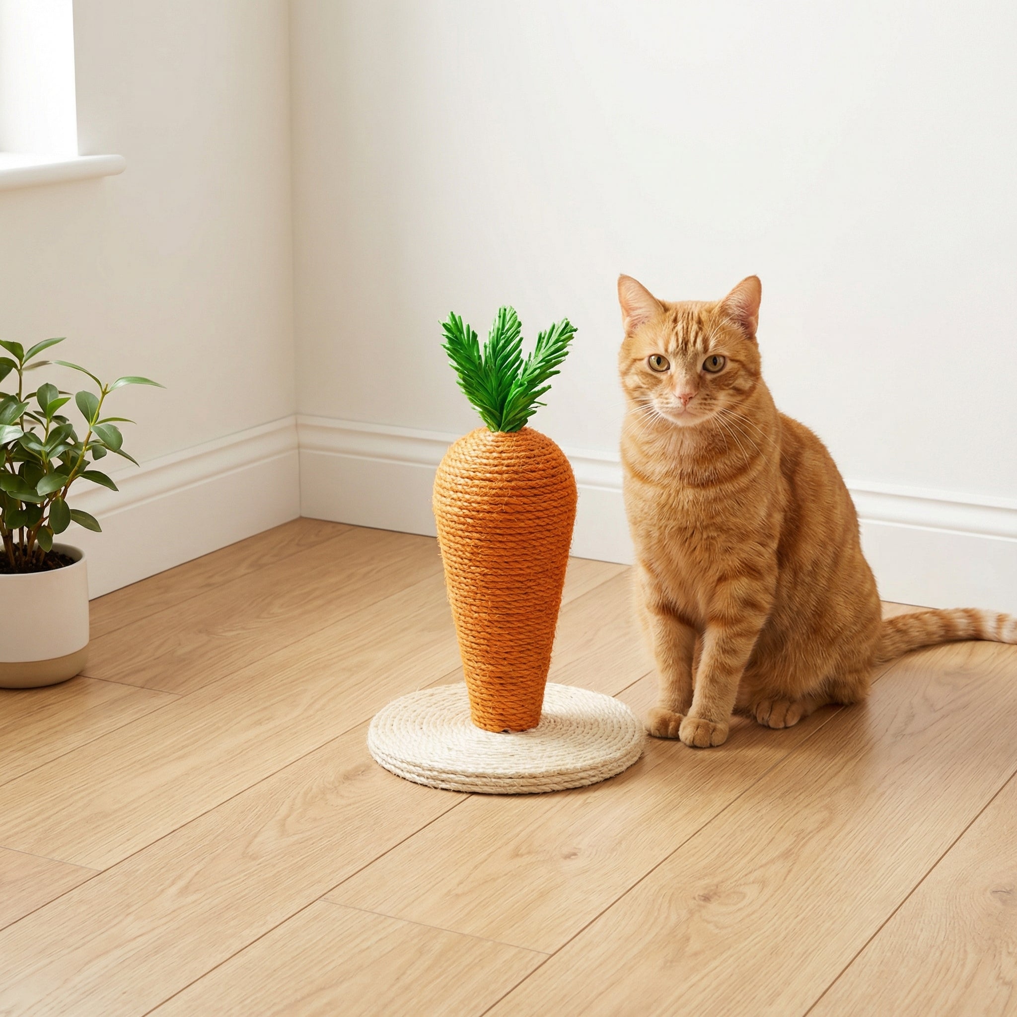 Wortelvormige Krabpaal Voor Katten