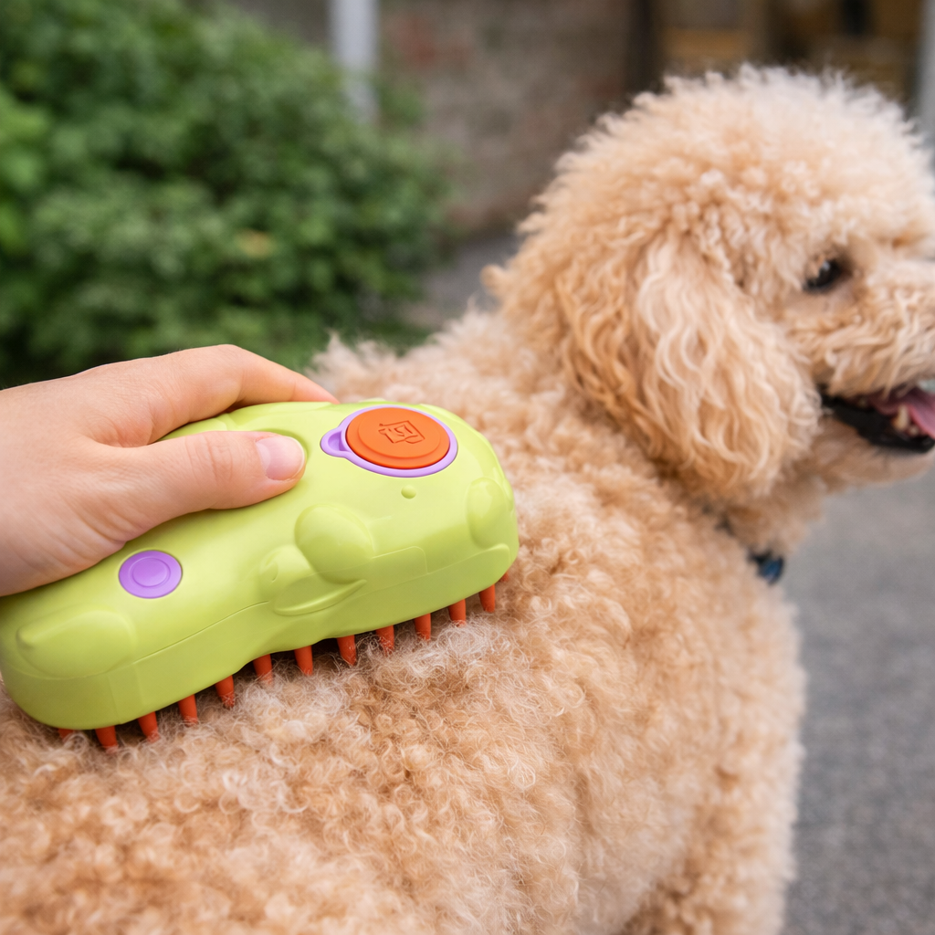 Borstel Met Sprayfunctie Voor Honden En Katten