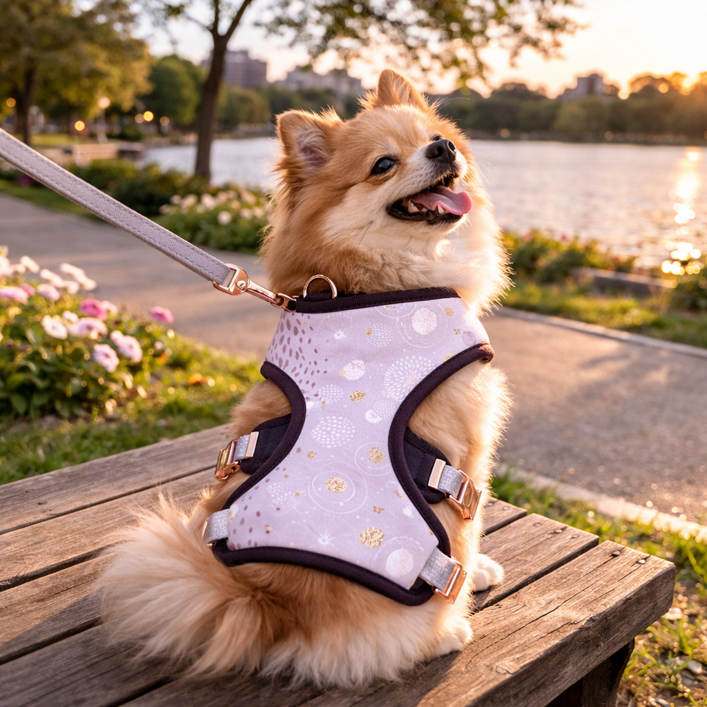 Dog Cosmic Print Harness | Adjustable