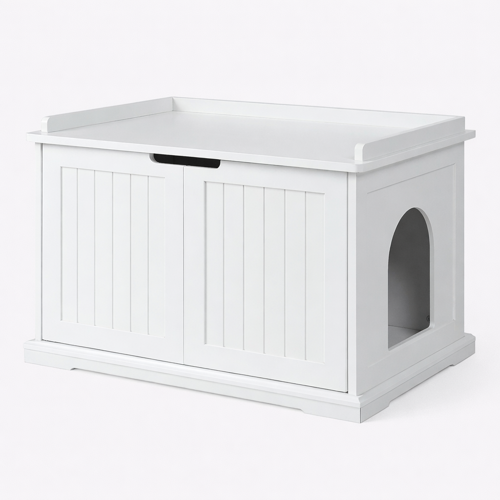 Kattenbak Meubel Voor Binnen | Wit