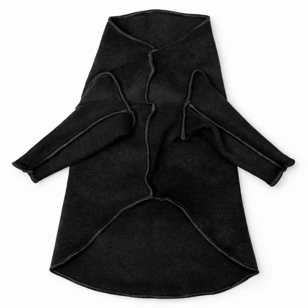 Dog Turtleneck Pullover | Black