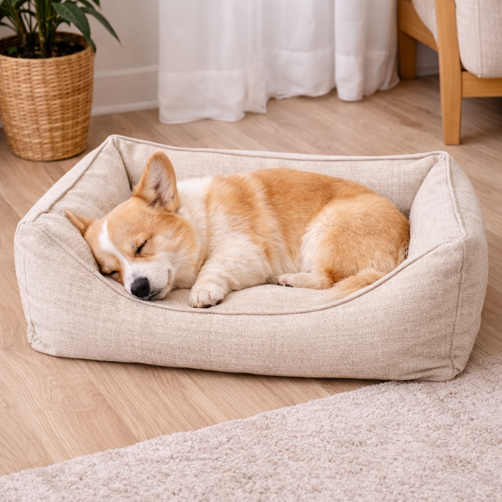 Dog Cushion Bed | Ivory