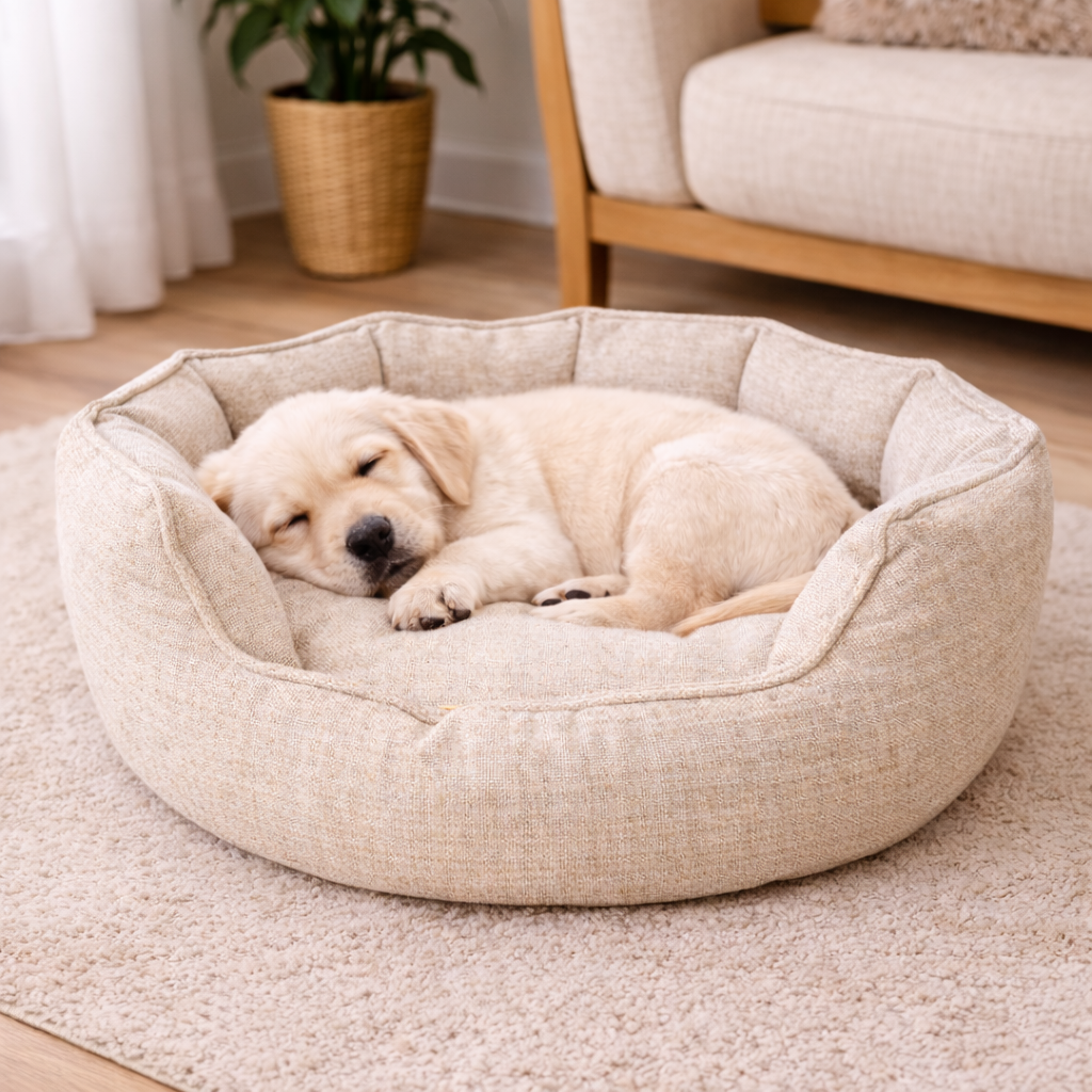 Dog Cushion Bed | Cream