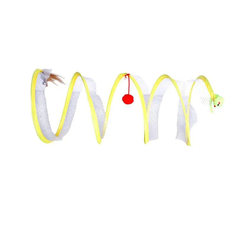 Spiraalvormig Speeltje Interactieve Kattentunnel Spiraalvormig Speelgoed Voor Katten