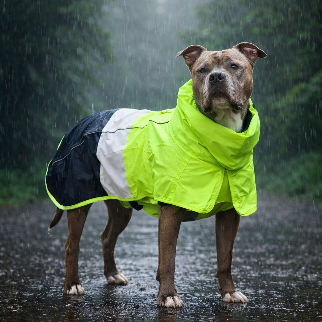 Light Dog Rain Jacket with High Collar
