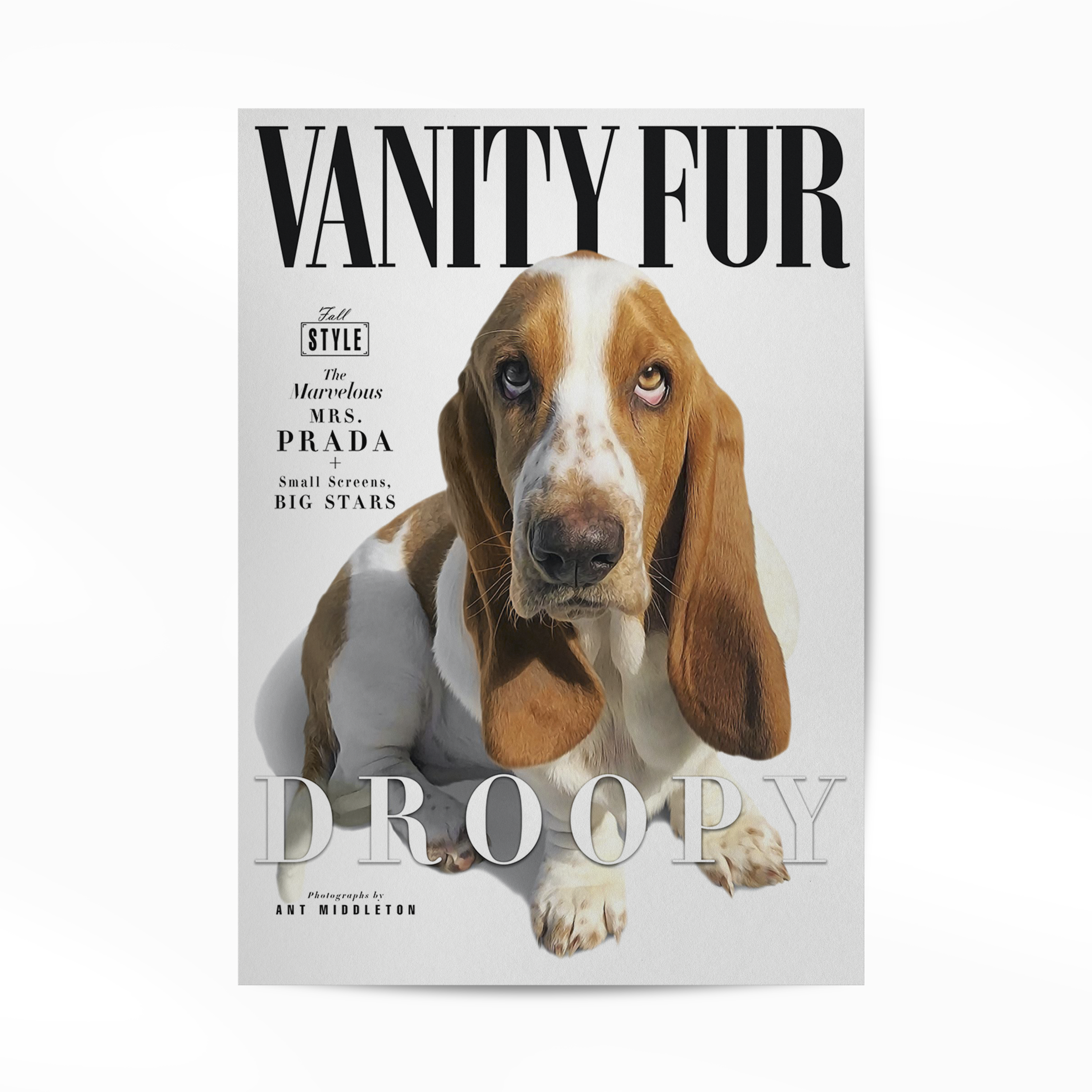 Gepersonaliseerde Huisdier Poster Jouw Kat of Hond op Magazine Cover