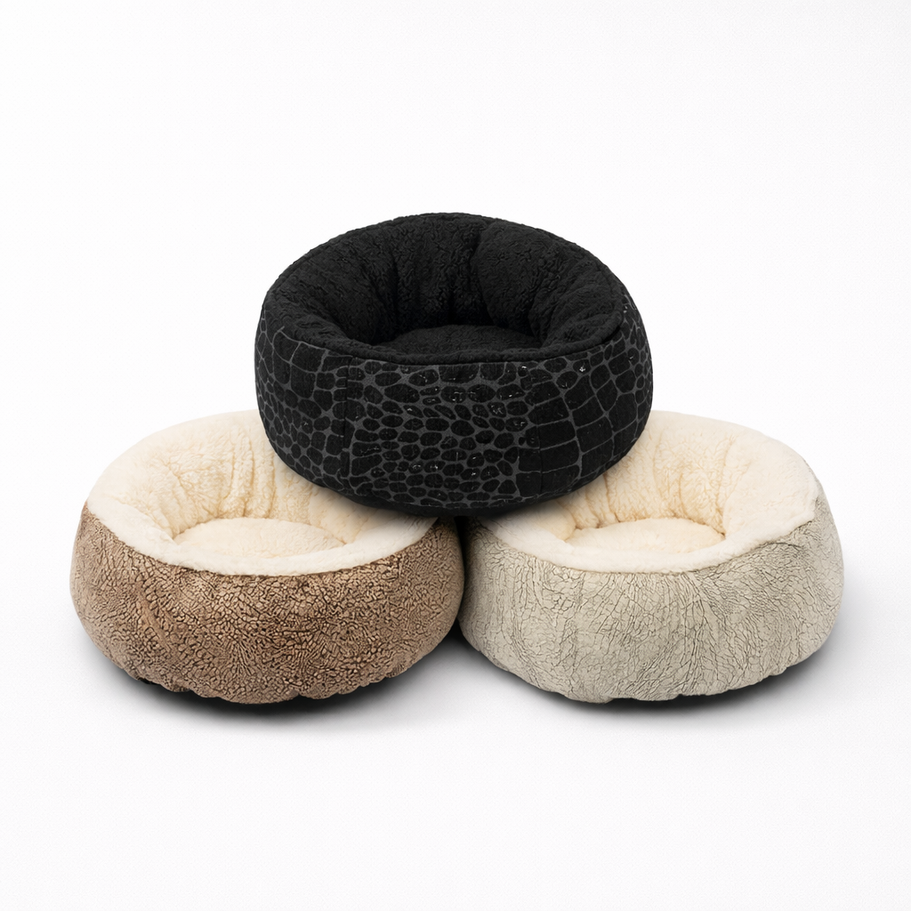 Donut Knuffelbed Voor Katten Met Verhoogde Rand