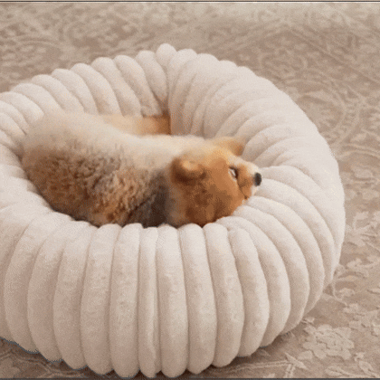 Zacht Pluche Honden- & Kattenbed | Warme Ronde Wasbare Mand